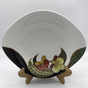 VILLEROY & BOCH RARE! Unique ! Dessert bowl ART NOVEAU Signed by Hannelore Paul